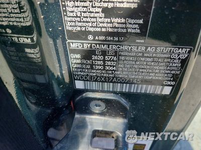 Zdjęcie 12 z 12 samochodu: 2007 MERCEDES-BENZ CL 600 VIN:WDDEJ76X17A007145 - miniatura