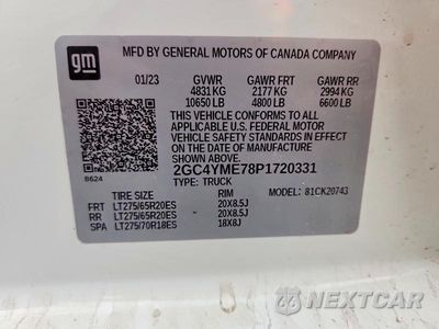 Zdjęcie 12 z 12 samochodu: 2023 CHEVROLET SILVERADO K2500 CUSTOM VIN:2GC4YME78P1720331 - miniatura