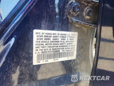 Zdjęcie 12 z 12 samochodu: 2015 ACURA ILX 20 VIN:19VDE1F31FE000852 - miniatura