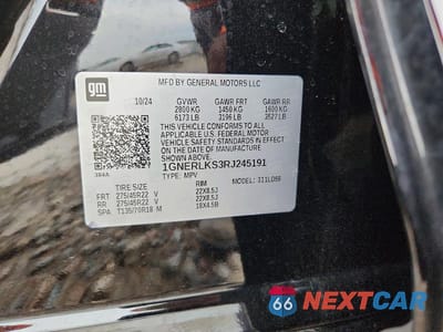 Zdjęcie 13 z 13 samochodu: 2024 CHEVROLET TRAVERSE RS VIN:1GNERLKS3RJ245191 - miniatura