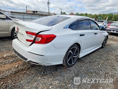 Trzecie zdjęcie samochodu z tyłu: 2020 HONDA ACCORD LX VIN:1HGCV1F15LA010821 - miniatura