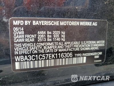 Zdjęcie 12 z 12 samochodu: 2014 BMW 328 I SULEV VIN:WBA3C1C57EK116306 - miniatura