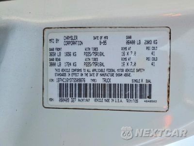 Zdjęcie 12 z 12 samochodu: 1996 DODGE RAM 1500 VIN:1B7HC16Y3TS509876 - miniatura