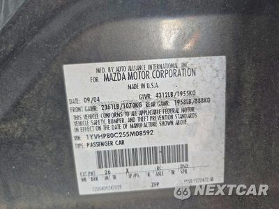 Zdjęcie 13 z 13 samochodu: 2005 MAZDA 6 I VIN:1YVHP80C255M08592 - miniatura
