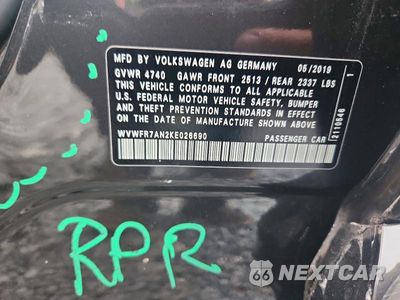 Zdjęcie 12 z 12 samochodu: 2019 VOLKSWAGEN ARTEON SE VIN:WVWFR7AN2KE026690 - miniatura