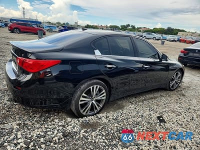 Trzecie zdjęcie samochodu z tyłu: 2016 INFINITI Q50 RED SPORT 400 VIN:JN1FV7AR8GM451748 - miniatura