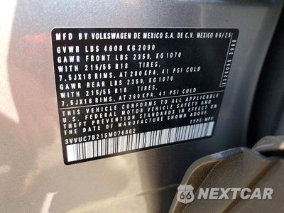Zdjęcie 13 z 13 samochodu: 2025 VOLKSWAGEN TAOS SE VIN:3VVUC7B21SM076862 - miniatura