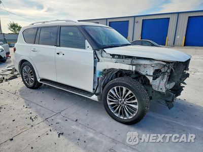 Czwarte zdjęcie samochodu z boku: 2019 INFINITI QX80 LUXE VIN:JN8AZ2NE7K9226985 - miniatura