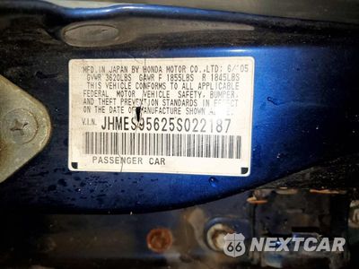 Zdjęcie 12 z 12 samochodu: 2005 HONDA CIVIC HYBRID VIN:JHMES95625S022187 - miniatura