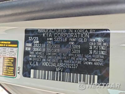Zdjęcie 14 z 14 samochodu: 2024 KIA EV6 WIND VIN:KNDC34LA8R5192137 - miniatura