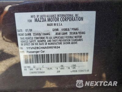 Zdjęcie 12 z 12 samochodu: 2010 MAZDA 6 I VIN:1YVHZ8CH4A5M01624 - miniatura