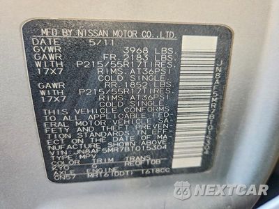 Zdjęcie 12 z 12 samochodu: 2011 NISS JUKE S VIN:JN8AF5MR7BT015304 - miniatura