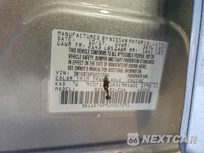 Zdjęcie 12 z 12 samochodu: 2018 NISSAN SENTRA S VIN:3N1AB7AP9JY217091 - miniatura