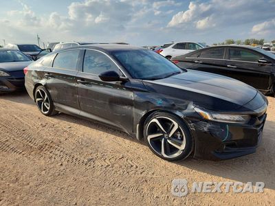 Czwarte zdjęcie samochodu z boku: 2022 HONDA ACCORD SPORT VIN:1HGCV1F33NA086848 - miniatura