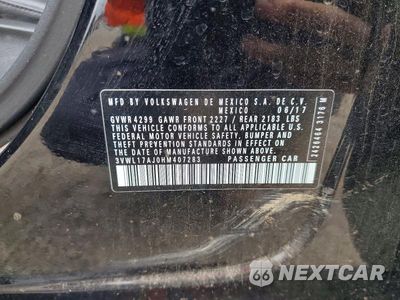 Zdjęcie 12 z 12 samochodu: 2017 VOLKSWAGEN JETTA SEL VIN:3VWL17AJ0HM407283 - miniatura