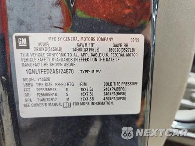 Zdjęcie 13 z 13 samochodu: 2010 CHEVROLET TRAVERSE LT VIN:1GNLVFED2AS124670 - miniatura