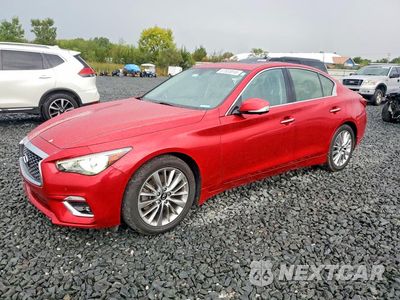 2021 INFINITI Q50 LUXE JN1EV7BR4MM755214 - główne zdjęcie licytacji z USA - miniatura