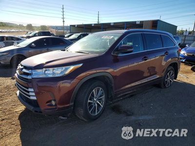 2017 TOYOTA HIGHLANDER XLE 5TDJZRFHXHS382588 - główne zdjęcie licytacji z USA - miniatura