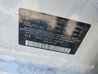 Zdjęcie 12 z 12 samochodu: 2014 HYUNDAI ELANTRA SE VIN:5NPDH4AE4EH488147 - miniatura