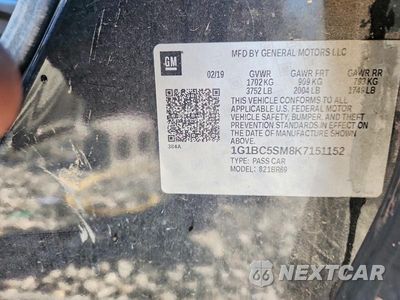 Zdjęcie 12 z 12 samochodu: 2019 CHEVROLET CRUZE LS VIN:1G1BC5SM8K7151152 - miniatura