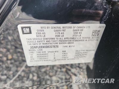 Zdjęcie 13 z 13 samochodu: 2013 CHEVROLET EQUINOX LT VIN:2GNFLEEK6D6327676 - miniatura