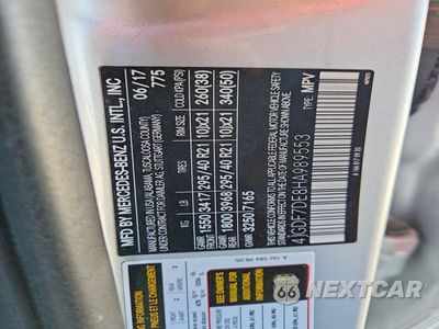 Zdjęcie 12 z 12 samochodu: 2017 MERCEDES-BENZ GLS 550 4MATIC VIN:4JGDF7DE8HA989553 - miniatura