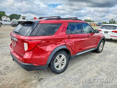Trzecie zdjęcie samochodu z tyłu: 2020 FORD EXPLORER XLT VIN:1FMSK8DHXLGC19671 - miniatura