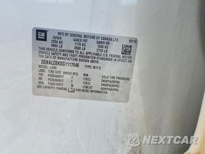Zdjęcie 13 z 13 samochodu: 2016 CHEVROLET EQUINOX LT VIN:2GNALCEKXG1117646 - miniatura