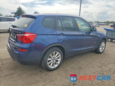 Trzecie zdjęcie samochodu z tyłu: 2015 BMW X3 XDRIVE28I VIN:5UXWX9C52F0D52203 - miniatura