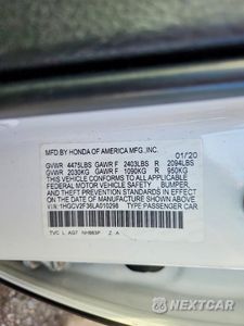 Zdjęcie 12 z 12 samochodu: 2020 HONDA ACCORD SPORT VIN:1HGCV2F36LA010298 - miniatura