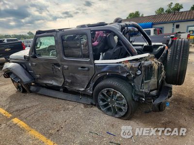 Drugie zdjęcie samochodu z przodu: 2022 JEEP WRANGLER UNLIMITED SAHARA 4XE VIN:1C4JJXP66NW256426 - miniatura