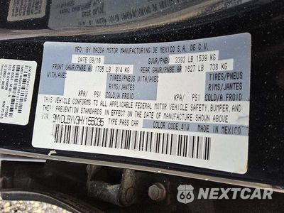 Zdjęcie 12 z 12 samochodu: 2017 TOYOTA YARIS IA BASE VIN:3MYDLBYV3HY155035 - miniatura