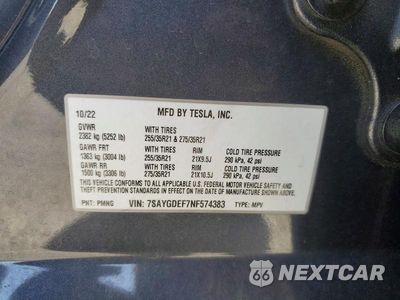 Zdjęcie 13 z 13 samochodu: 2022 TESLA MODEL Y VIN:7SAYGDEF7NF574383 - miniatura