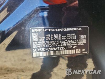 Zdjęcie 14 z 14 samochodu: 2024 BMW X3 XDRIVE30I VIN:5UX53DP09R9W13350 - miniatura