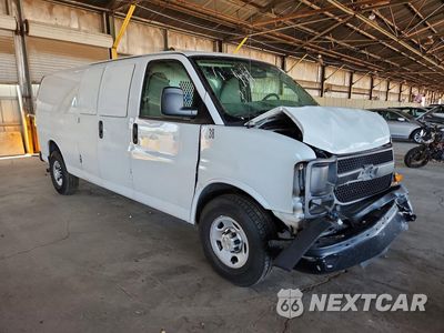 Czwarte zdjęcie samochodu z boku: 2014 CHEVROLET EXPRESS G2500 EXT DELIVERY VAN VIN:1GCWGGBA7E1107763 - miniatura