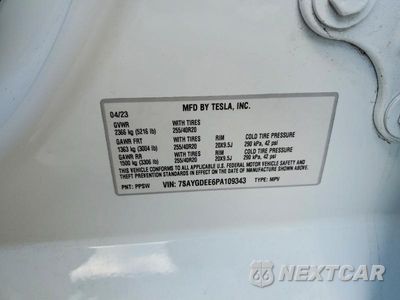 Zdjęcie 12 z 12 samochodu: 2023 TESLA MODEL Y VIN:7SAYGDEE6PA109343 - miniatura