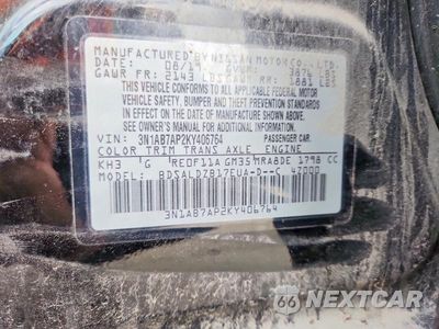 Zdjęcie 13 z 13 samochodu: 2019 NISSAN SENTRA SV VIN:3N1AB7AP2KY406764 - miniatura