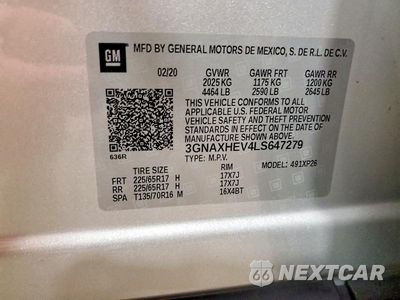 Zdjęcie 13 z 13 samochodu: 2020 CHEVROLET EQUINOX LS VIN:3GNAXHEV4LS647279 - miniatura