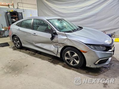 Czwarte zdjęcie samochodu z boku: 2019 HONDA CIVIC LX VIN:2HGFC2F63KH561849 - miniatura
