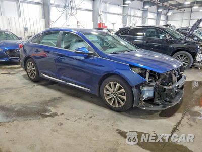 Czwarte zdjęcie samochodu z boku: 2016 HYUNDAI SONATA SPORT VIN:5NPE34AF8GH280335 - miniatura