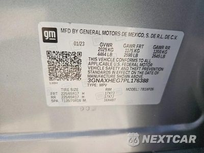 Zdjęcie 12 z 12 samochodu: 2023 CHEVROLET EQUINOX LS VIN:3GNAXHEG7PL176388 - miniatura