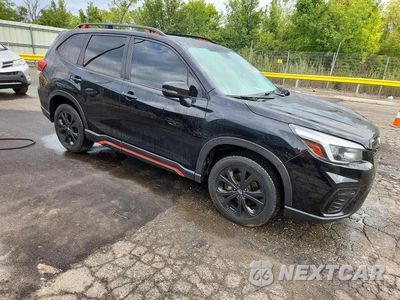 Czwarte zdjęcie samochodu z boku: 2021 SUBARU FORESTER SPORT VIN:JF2SKARC0MH463593 - miniatura