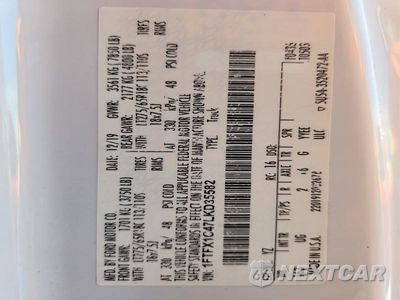 Zdjęcie 12 z 12 samochodu: 2020 FORD F150 SUPER CAB VIN:1FTFX1C47LKD35582 - miniatura