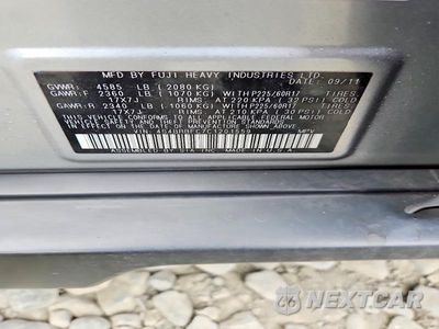 Zdjęcie 12 z 12 samochodu: 2012 SUBARU OUTBACK 2.5I PREMIUM VIN:4S4BRBFC7C1201559 - miniatura