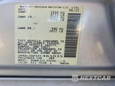 Zdjęcie 13 z 13 samochodu: 2015 NISSAN ALTIMA 2.5 S VIN:1N4AL3AP1FC461035 - miniatura