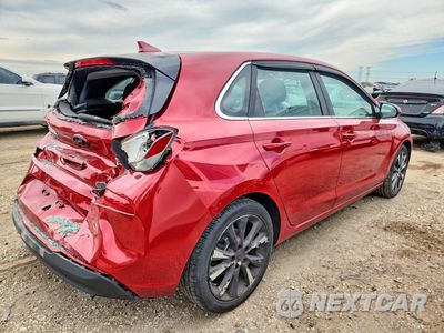 Trzecie zdjęcie samochodu z tyłu: 2018 HYUNDAI ELANTRA GT BASE VIN:KMHH35LE9JU079219 - miniatura