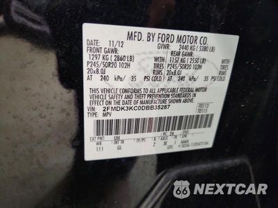 Zdjęcie 13 z 13 samochodu: 2013 FORD EDGE LIMITED VIN:2FMDK3KC0DBB35287 - miniatura