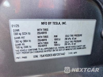 Zdjęcie 13 z 13 samochodu: 2025 TESLA MODEL Y VIN:7SAYGDEE4SF287442 - miniatura