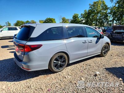 Trzecie zdjęcie samochodu z tyłu: 2023 HONDA ODYSSEY SPORT-L VIN:5FNRL6H79PB011321 - miniatura