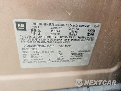 Zdjęcie 13 z 13 samochodu: 2018 CHEVROLET EQUINOX LS VIN:2GNAXHEV9J6215315 - miniatura